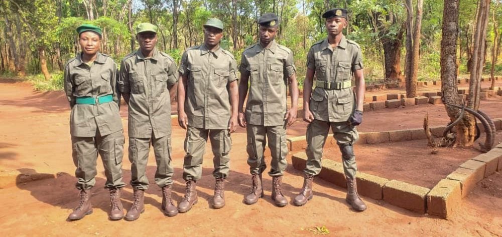 Senior ranger Kennedy Mwape describing his daily patrol conditions